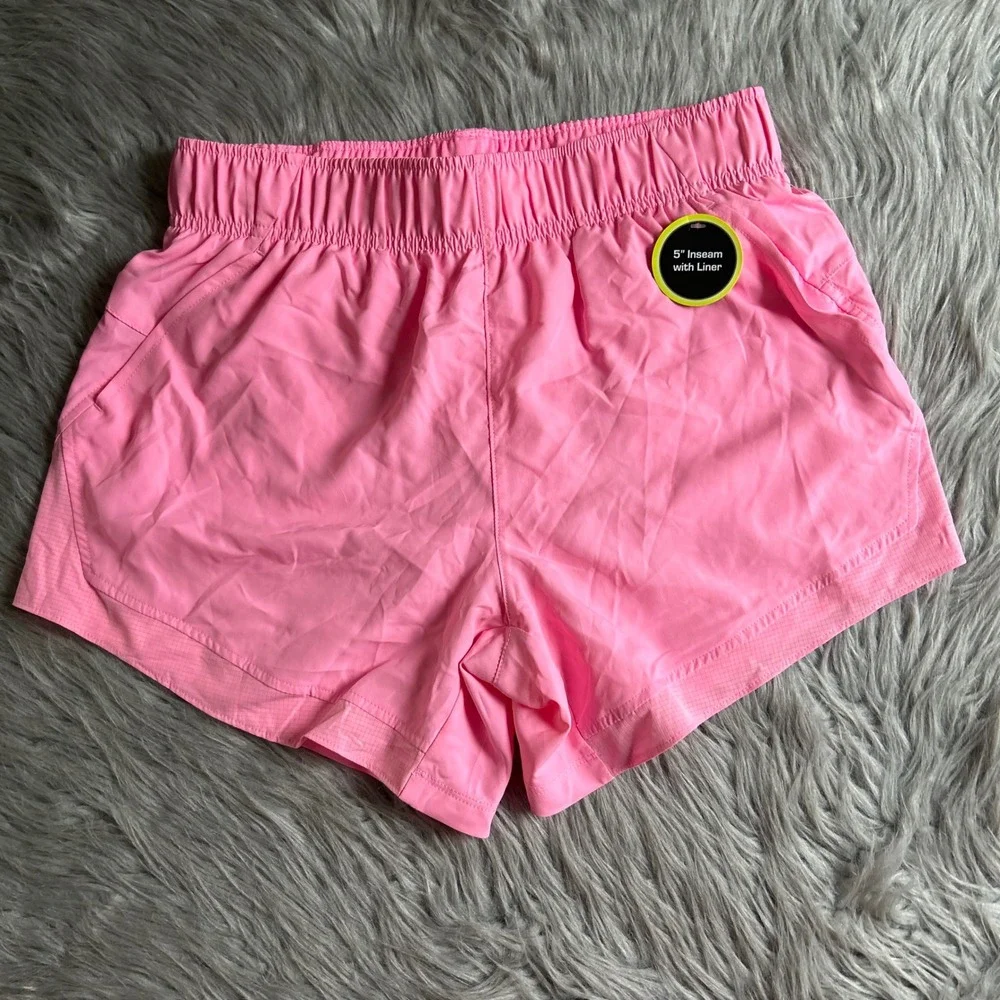 Athletic Works DriWorks Running Shorts Womens Size Small (4-6) Pink 5